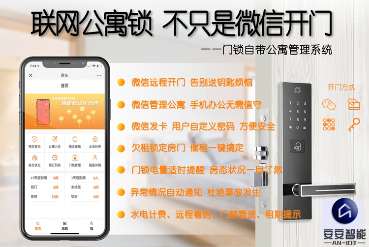 聯(lián)網(wǎng)智能門鎖的多種功能-安安智能