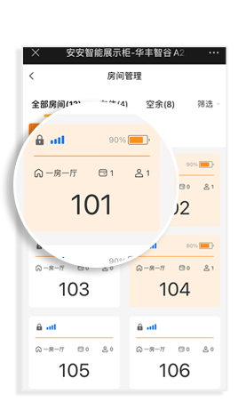 房態(tài)預(yù)覽（房間管理）